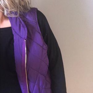 Purple Quilted Vest